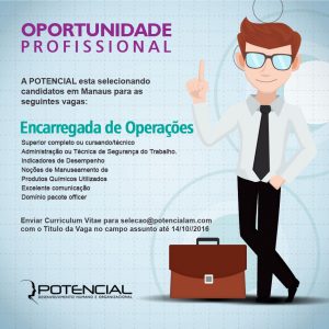 Anuncios de Vagas da Potencial Recursos Humanos, para seleção de candidato.